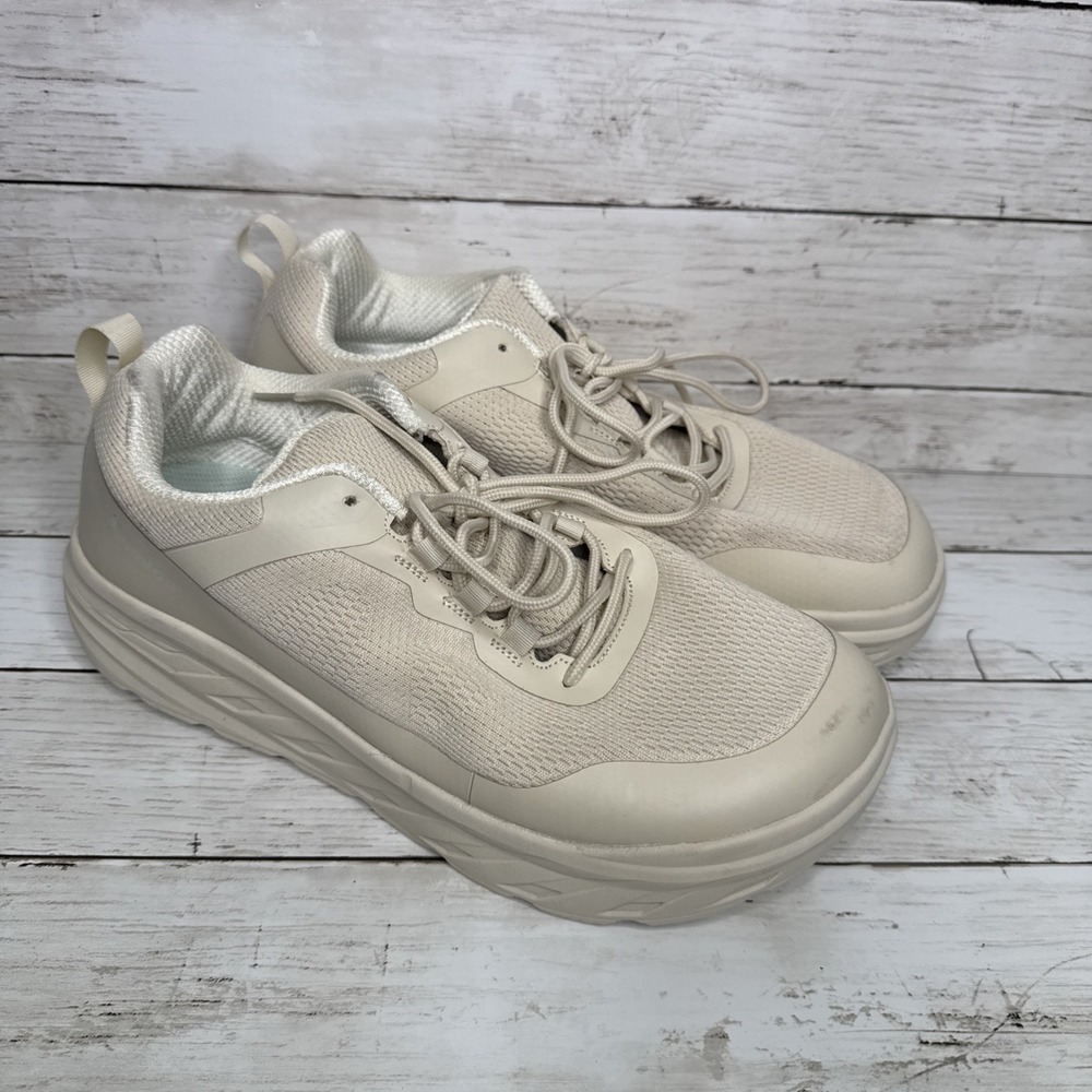 OrthoComfoot Mens 13 Beige Mesh Comfort Walking Shoes Orthopedic Sneakers